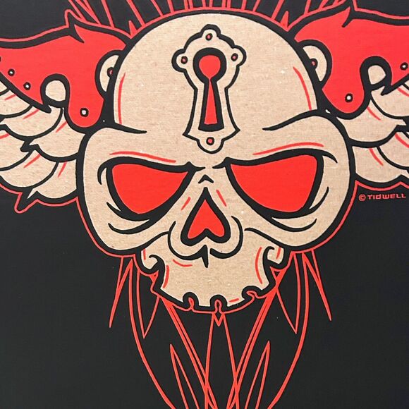 Jeral Tidwell Print Winged Skull Signed and Numbered Humantree - Picture 4 of 10